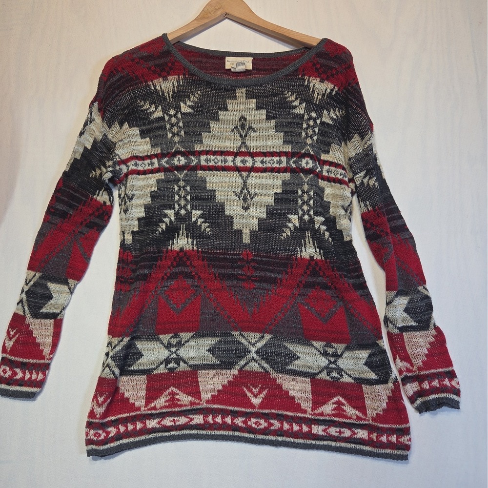 Denim & Supply Ralph Lauren Sweater Womens M Southwestern Aztec Lightweight Knit